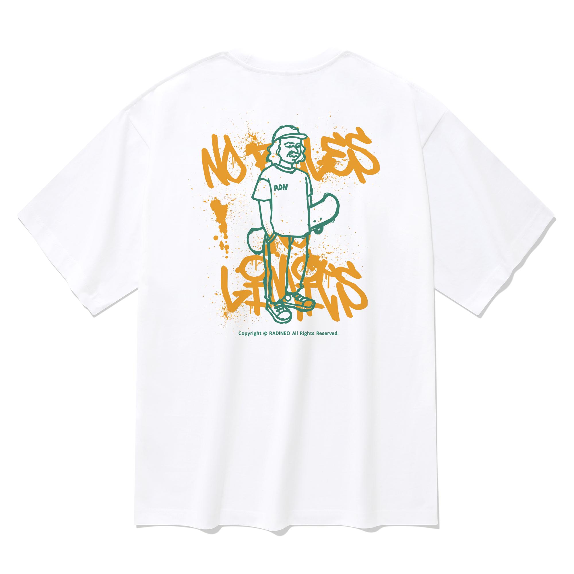 Radineo Young Street White Short Sleeve T-Shirt Xl
