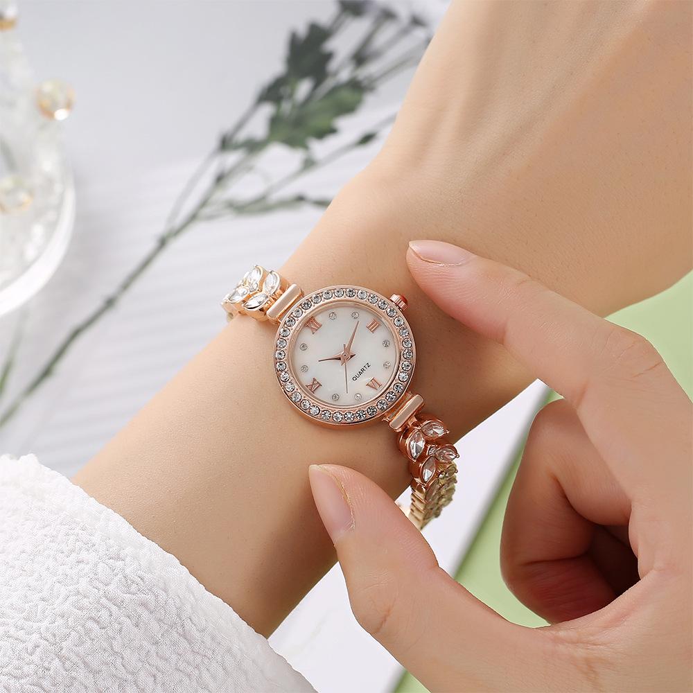 W75 Mermaid Women's Watch Light Luxury Small Group Bracelet Watches Full Diamond Clock Female's Fashion Quartz Watch Gift