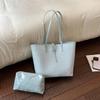 Women's Retro Woven Texture Tote Bag - Stylish Large Capacity Shoulder Handbag for Daily Commute