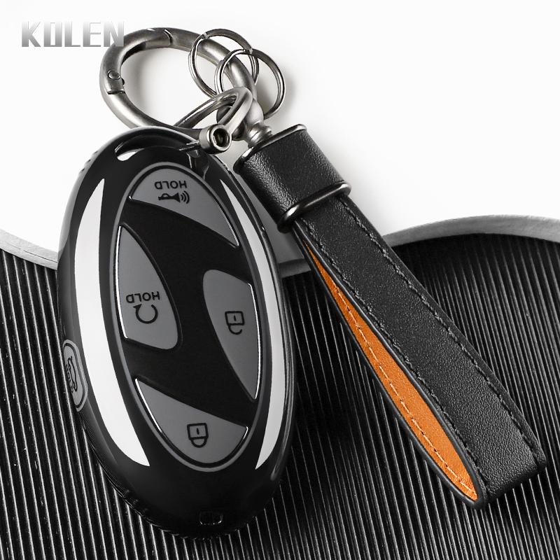 New TPU Car Key Case Cover For Hyundai Tucson 2025 Kona Ioniq Santa Fe MX5 StubHub 2024 IONIQ 6 Key Protection Accessories Shell