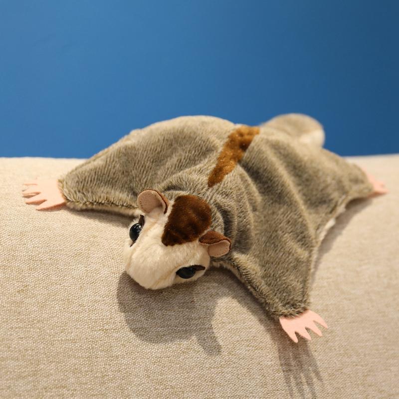 Wholesale Super Cool Flyling Sugar Glider Plush Toys Cozy Soft Flying Squirrel Toys Cute Hand Center Pets Funny Gift To Kids