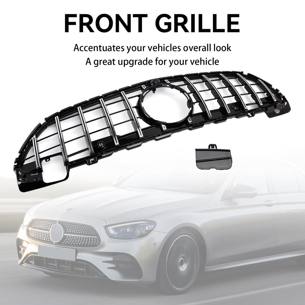 GTR Style Front Bumper Grille Grill W/Camera Fit Mercedes Benz W206 2022-2023