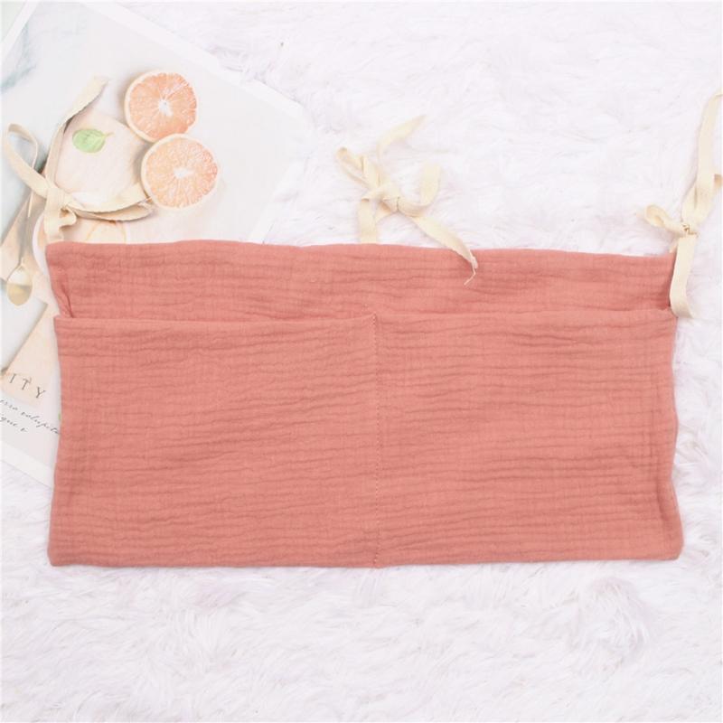 Crib Cotton Diaper Bottle Molar Toy Storage Bag Used to Store Baby's Clothes Diapers Toys Easy to Hanging High Quality