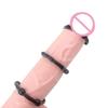 3Pcs Silicone Cock Ring Penis Ring Sex Toys For Men Delay Ejaculation Testicle Scrotum Ball Stretcher Erection Sex Products