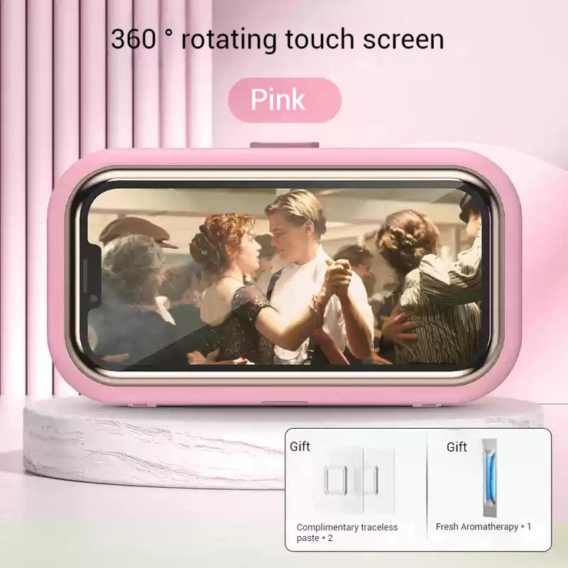 

Водонепроницаемый держатель для телефона в душе, держатель для телефона в душе с регулируемым углом наклона 360°, телескопический настенный держатель для телефона для кухни