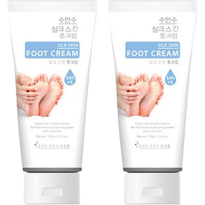 Enesty Silk Skin Hot Spring Water Foot Cream, 100g, 2 Units