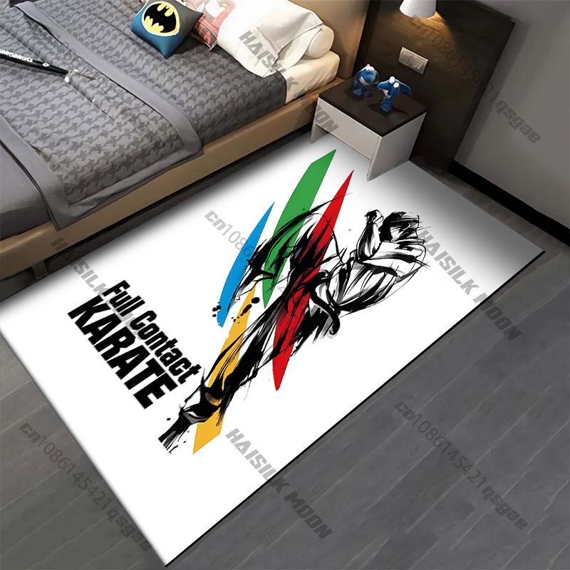 Martial artist paintingcarpet Yoga living room room decor children's crawling mat doormat area rug games floor mat