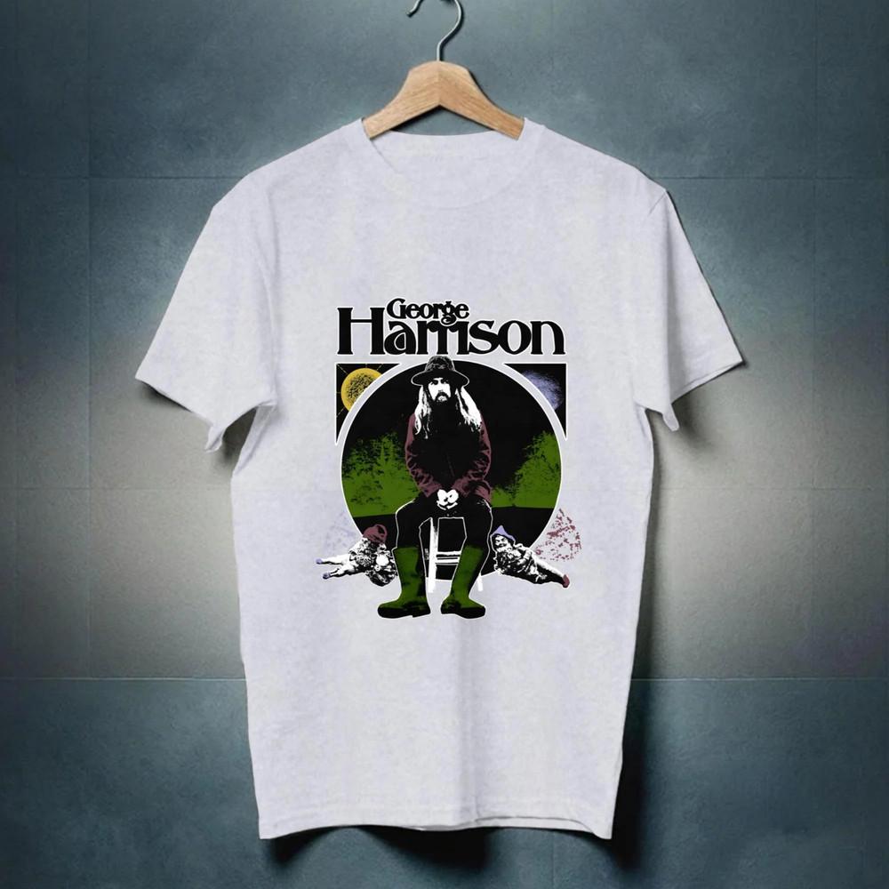

New George Harrison Shirt Unisex Funny Black Cotton MM1094 Unisex T-Shirt XXXL