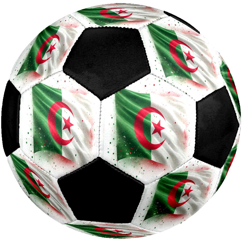 1pc Algeria National Football Team Soccer Ball Size 5 Indoor Soccer Ball Fashion Colorful Backyard Game - Great For Sports Fans Gift HE13