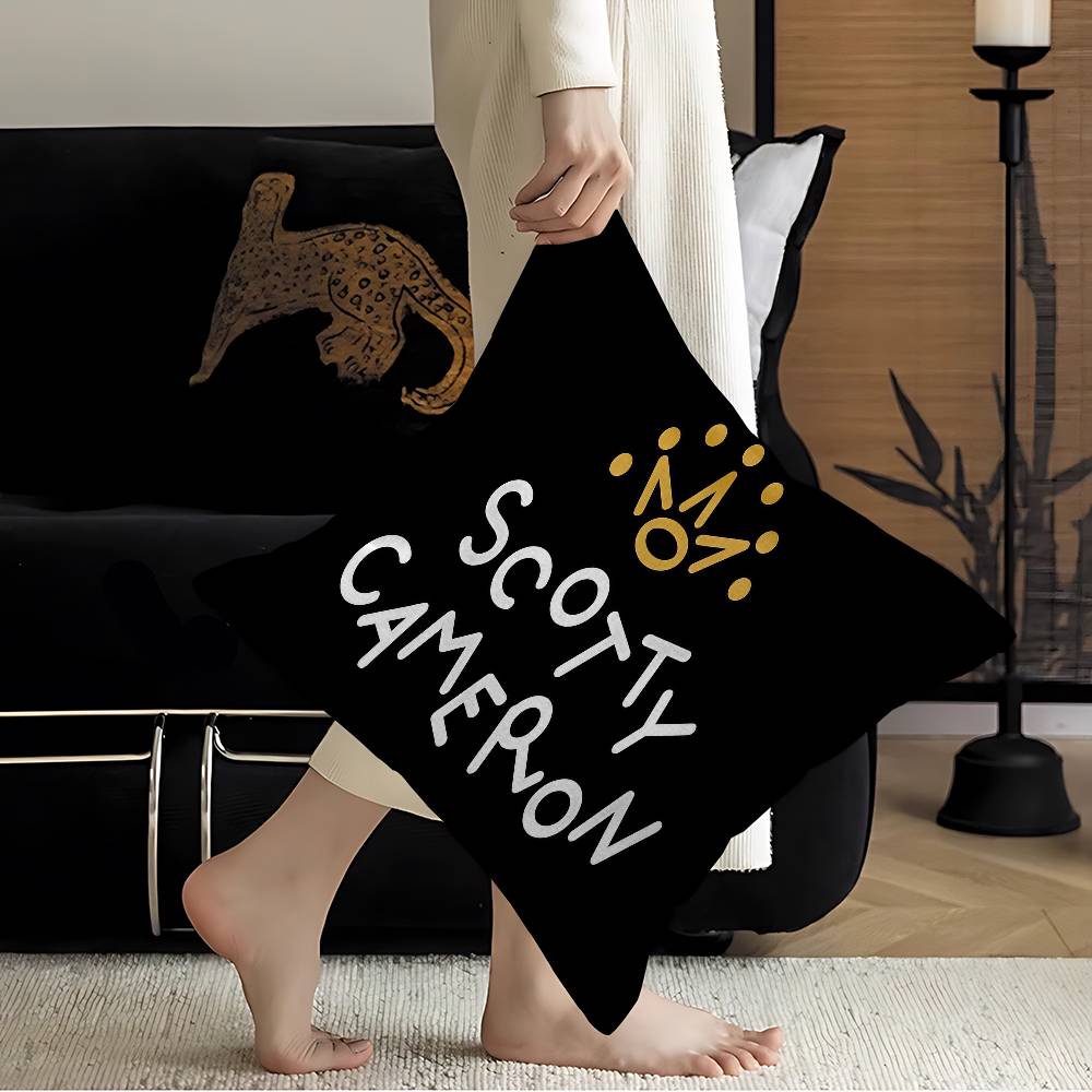Golf S-ScoTTY C-CameRONS Pillow Cover for Bedroom Room and Living Room Sofa Decorative Cushion Cover