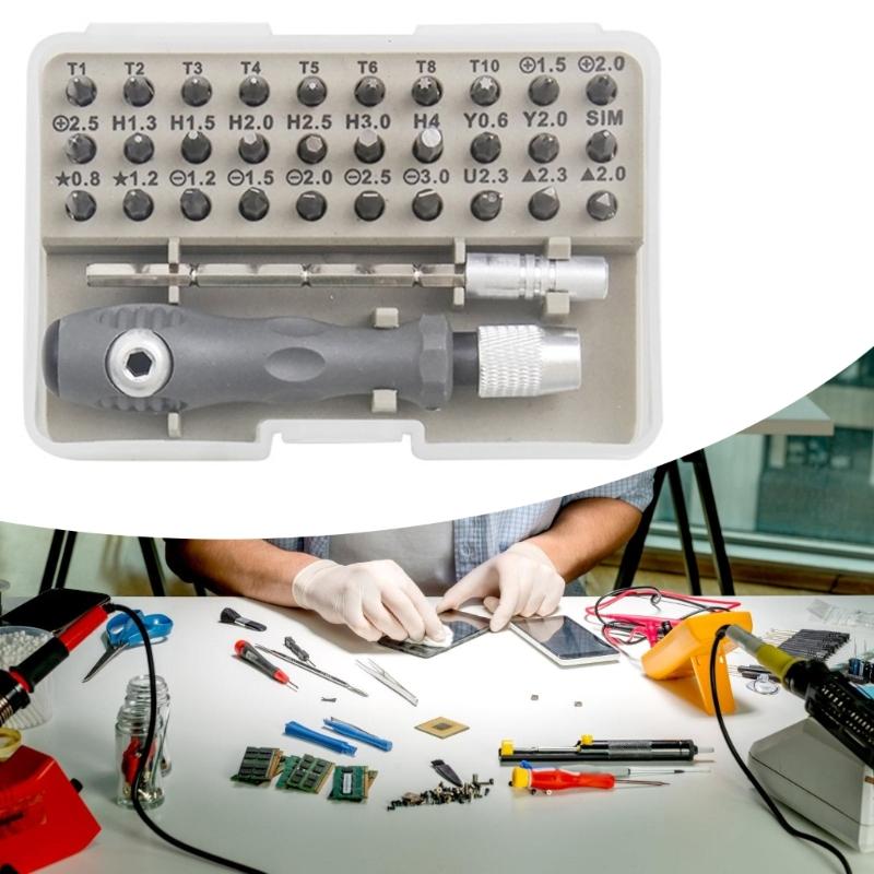 Multifunctional Screwdriver Set For Smartphone Repair Includes Compact Storage Case And Magnetic Bits Anti Loss Design