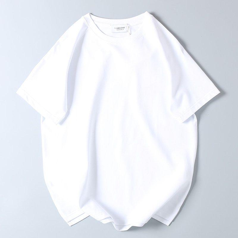 Export Export Tail Order Front Short Back Long Side Slit Short Sleeve T-shirt Men's Summer Easiest for Match Pure Color Raglan Sleeve Bottoming Shirt