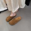 Neuer Stil Damen Hausschuhe Designer Retro Damen Hausschuhe Rundköpfig Flacher Boden Zuhause Vielseitig Damen Coole Hausschuhe