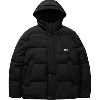 Anta Skate Water-Resistant Loose Basic Black Warm Down Jacket Unisex Jacket 172548909-2