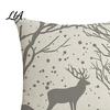 Christmas Cushion Covers for Sofa Snowflake Cover, Holiday Throw Pillow Case, 18x18 Easy Change Inch Decorative Cover Farmhouse Home Winter