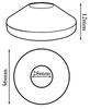 2 Pcs X 2 White Rosette (Plastic Collar For Covering Radiator Pipes) 28 Mm