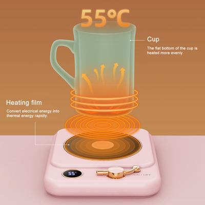 Isıtma Altlığı Elektrikli Kahve Fincanı Isıtıcısı Dijital Ekran Akıllı Sıcaklık Kontrolü Otomatik Kapanma Kupa Isıtıcısı