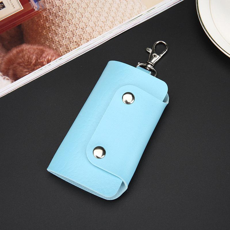 Car Key Wallets Women Couples Zipper Door Keys Storage Mini Portable Multi-function Simple Solid Protection Classic Unisex