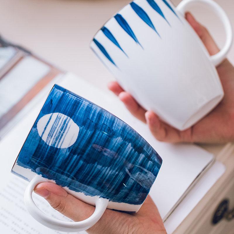 500 ML Japanese Style Ceramic Mug Creative Simple Breakfast Coffee Cup Home Men And Women Tea Gift Cup