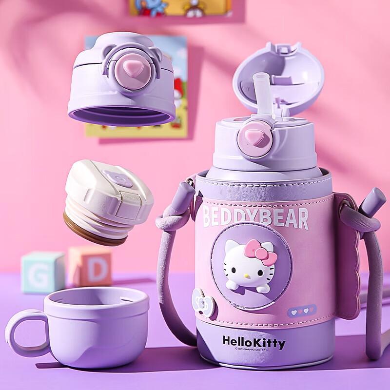 BEDDYBEAR Hello Kitty 3D Kids Stainless Steel Straw Cup