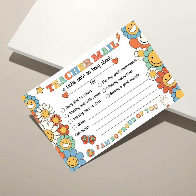 50 Cards, Email Cards, Greeting Cards, Teacher Classroom Supplies, Positive Behavior Incentives, Postcards, Blank Spaces Can Be Handwritten