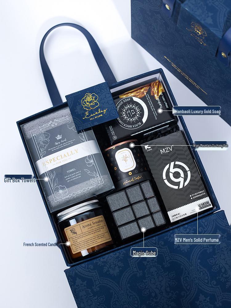 Роскошная подарочная коробка для шаферов: Практичные свадебные и бизнес-сувениры для мужчин