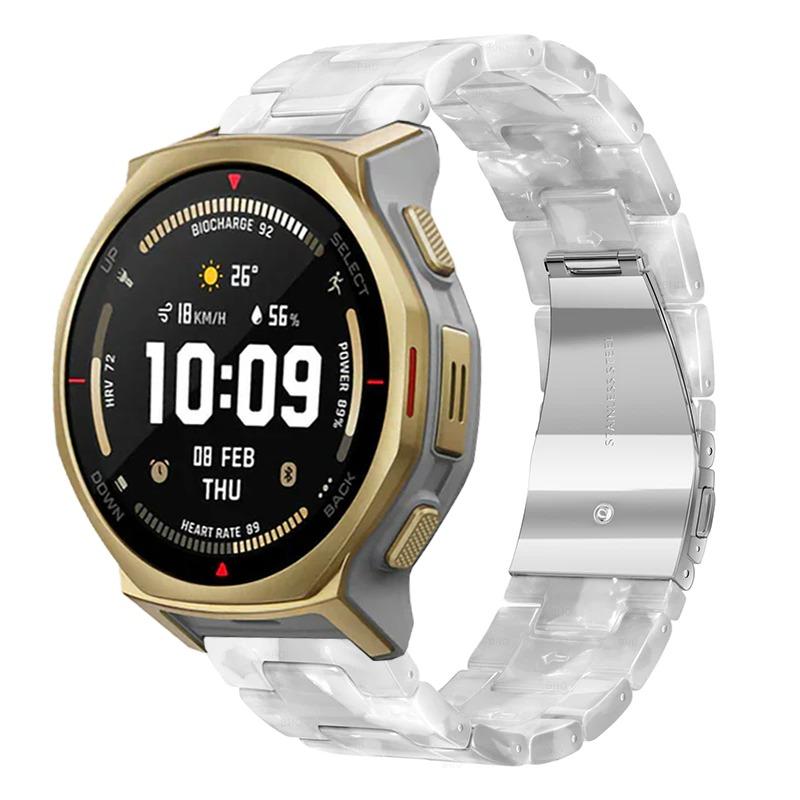 Cinturino in Resina Per Amazfit T-Rex3 Pro 48/44mm Traspirante Moda Durevole Braccialetto Per Amazfit Bip 6-5/Balance 2-1/Active 2-2 Quadrato