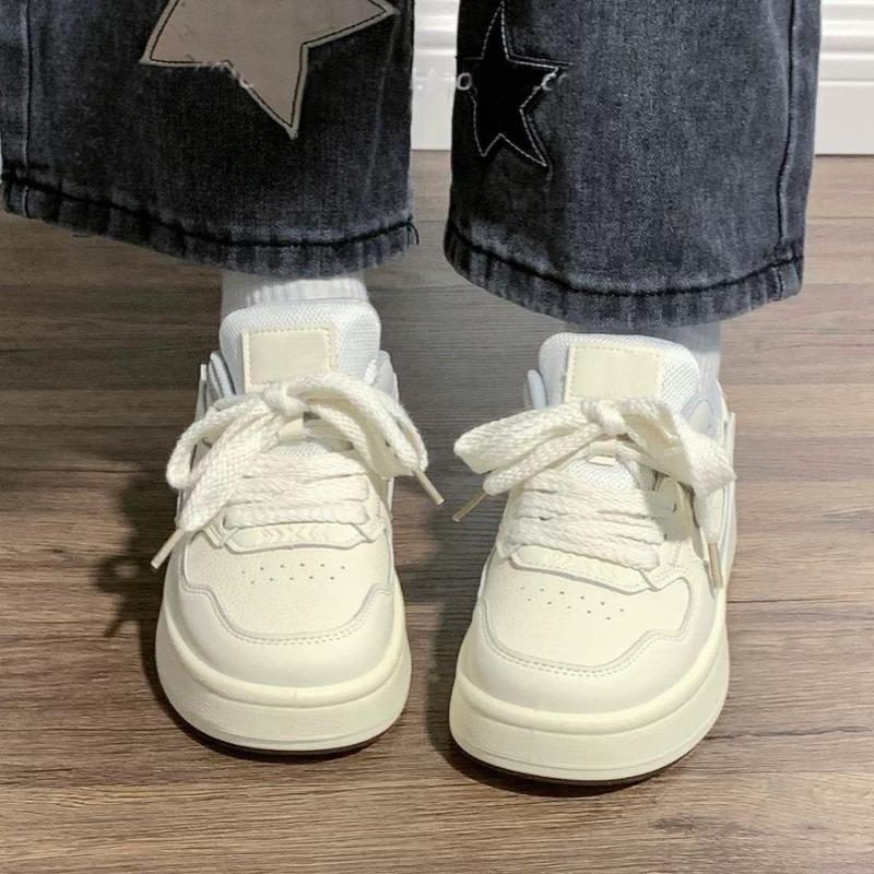 Fashion Popular Women Samll White Shoes Street Style Student Casual Sneakers Thick Bottom Skateboard Shoes Fashion Shoes For Woman Mujer