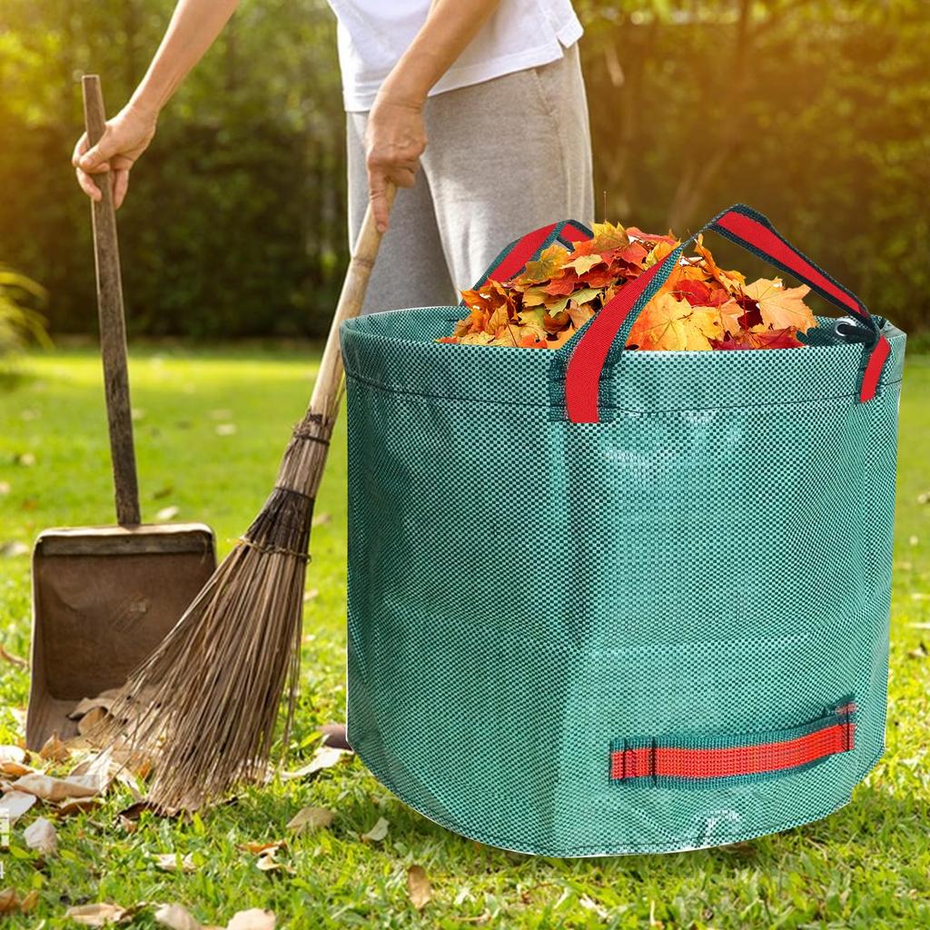 Yanuki Garden Large Set of Garden Large Grass Collection Large Garden Garden Disposal of Garbage and Fallen Ice Green of 67cm X 76 X Bag, 4, Bucket,