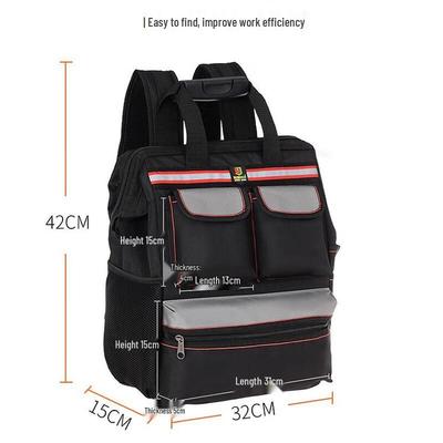 Yileqi Multifunktionaler Wasserdichter Werkzeugrucksack aus Oxford-Gewebe