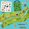 Children's Interactive Sticker Book: Creative Scene Handbag with Jelly Stickers and Cognitive Puzzles