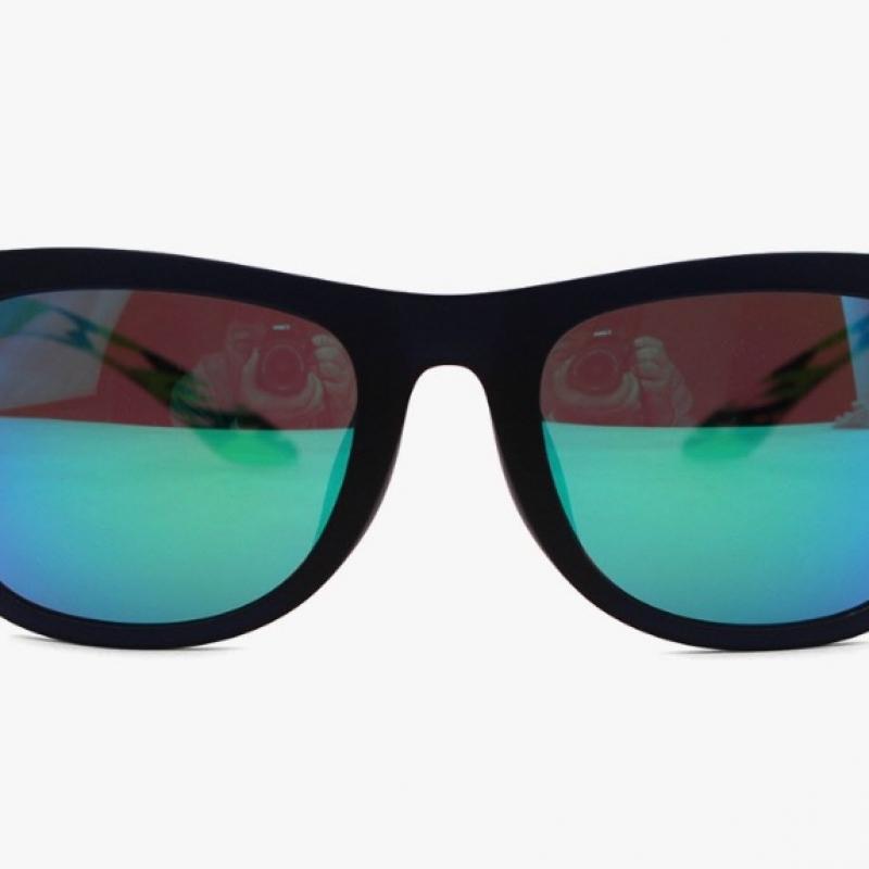 Puma Pu0016sa 005 Square Horn Rimmed Mirror Asian Fit Lightweight Sunglasses