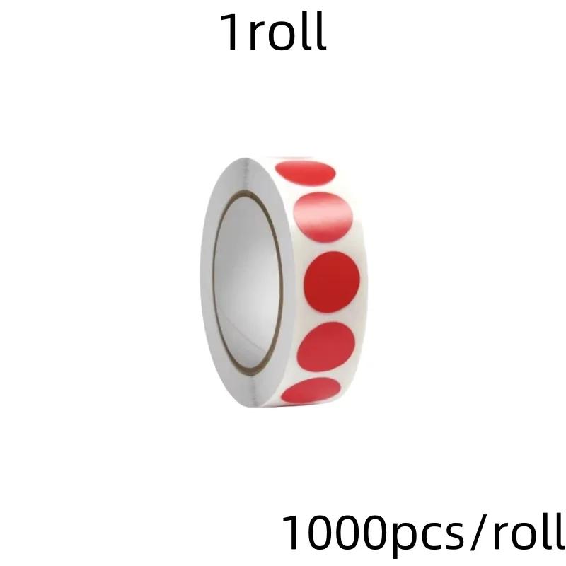 1000 PCS Color Dot Label Sticker  Classification Mark Coated Paper Sticker Rolls  Kawaii Stationery  Aesthetic
