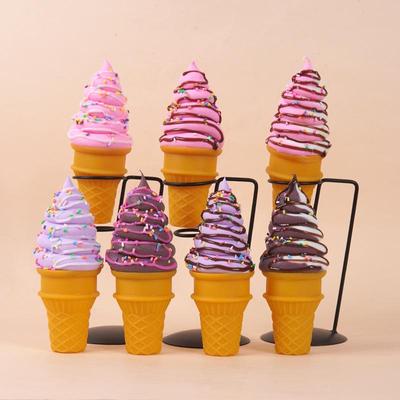 Simuliertes Knusperwaffel-Eiscreme-Modell - Kreative Marmeladen-Waffel-Dekoration