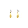 Contrast color sweet water drop earrings femininity stud earrings unique rear hanging earrings ear