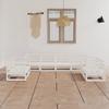 Garden Furniture Set 8 Pcs Solid Pine Wood
