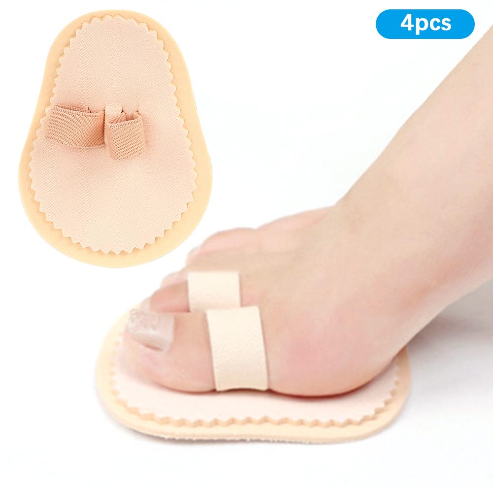 4pcs Toe Straightener Separators Protector Bunion Splint Corrector Toe Spacer Cover Guard2 Hole