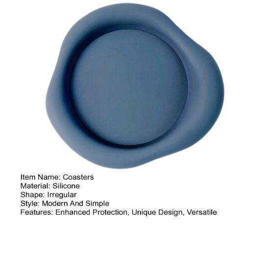 Silicone Coasters Heat-Resistant Drink Coasters Non-Slip Table Mat for Home Restaurant Coffee Shop Tea