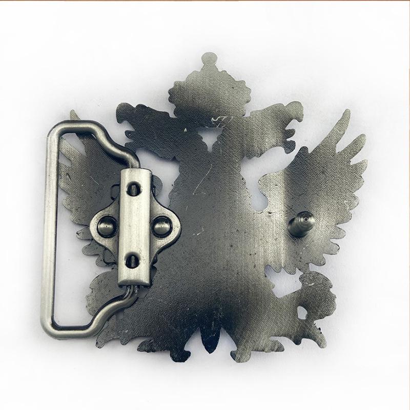 Double-Headed Eagle Leather Belt Buckle for Men & Women - Retro Style