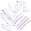 Multifunctional Patchwork Ruler French Curve Ruler Clear Scale Dressmaking Drawing Template Tool for Beginners Designers