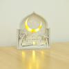 Creative Night Light Ornament LED Eid Wooden Decoration Handmade Eid Desktop Ornament  Scene Layout