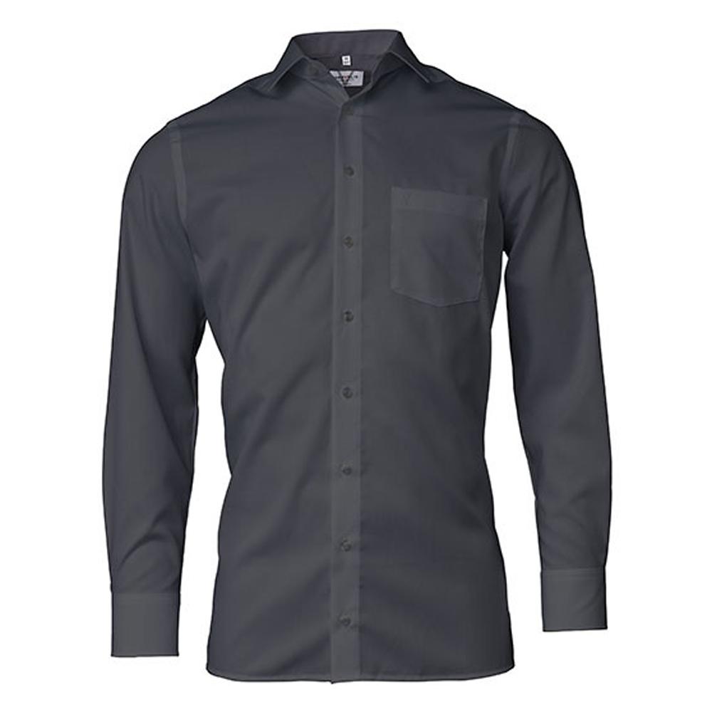 Marvelis Mens Chambray Modern Long-Sleeved Shirt