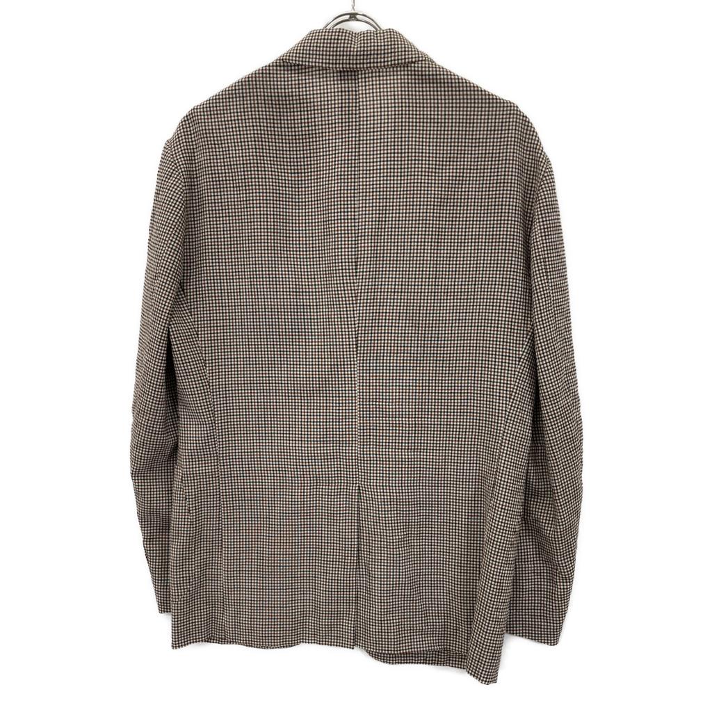 TOMORROWLAND PILGRIM [Excellent Condition] 61-07-22-07002 Check Wool Polyurethane Single 2B Jacket 46 beigeUsed