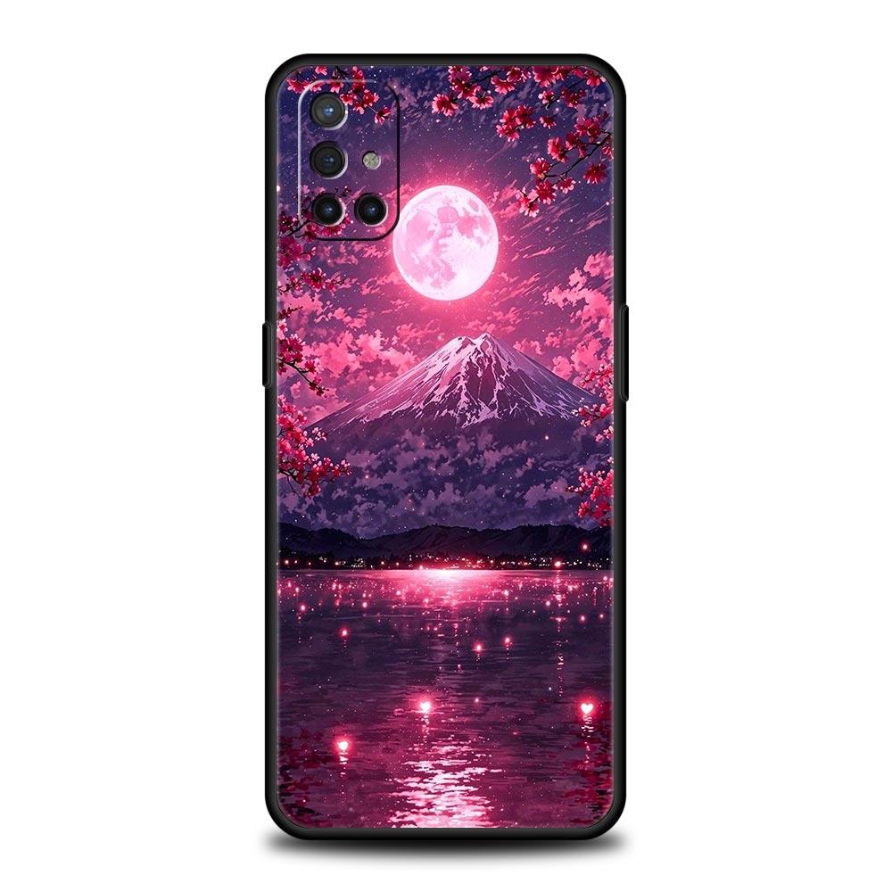 Pink Sunset Mountain Phone Case For Oneplus 13R 13 12R 11 10T 10R Nord N100 N200 N10 10 9 9R 9RT CE 3 2 Z Pro 5G Soft TPU Cover