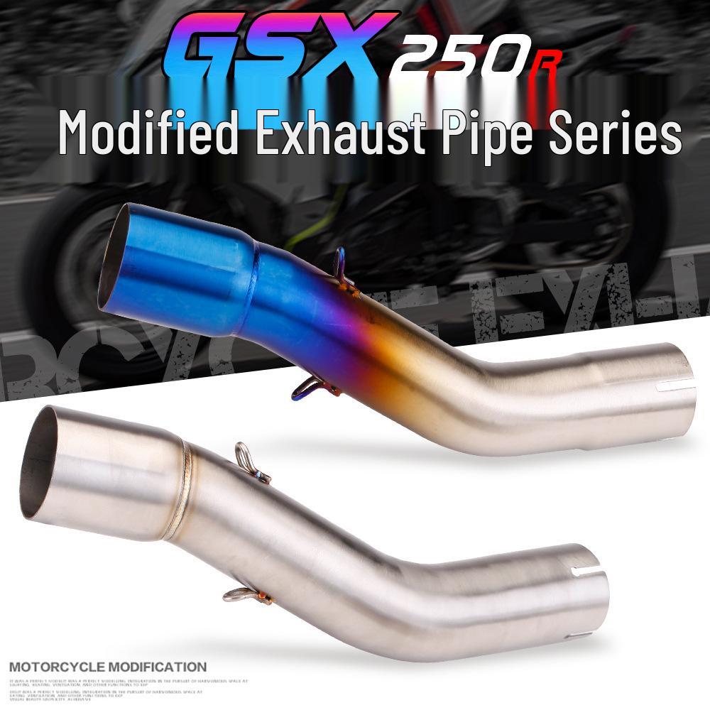Ensemble de silencieux intermédiaire et de silencieux arrière en acier inoxydable pour moto GSX250R
