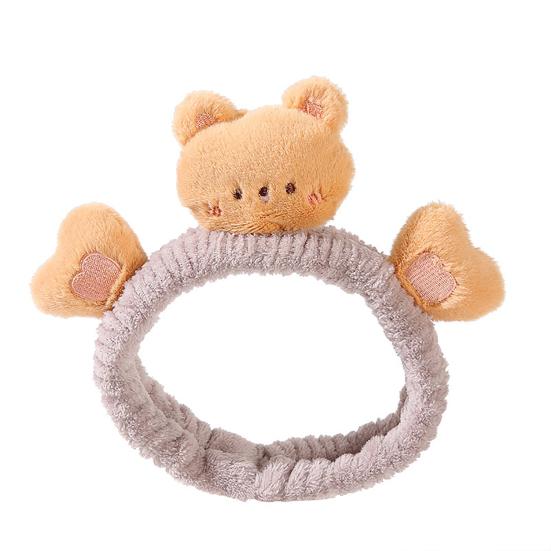 Lady Headband Cartoon Animals Thick High Elasticity Fluffy Sports Face Washing Sweat Absorption Bathing Lady Hair Band Hair Accessories