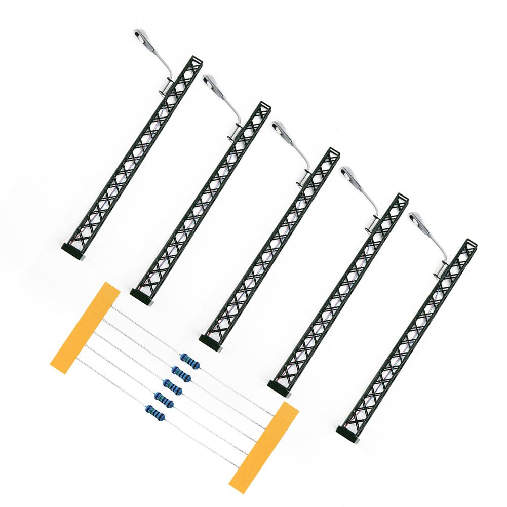 Model Railway Lights Lamp Scale: 1: 87 3V DC Or AC 5Pieces Gauge H0 Light LED Layout LED Lamp High Quality Brand New