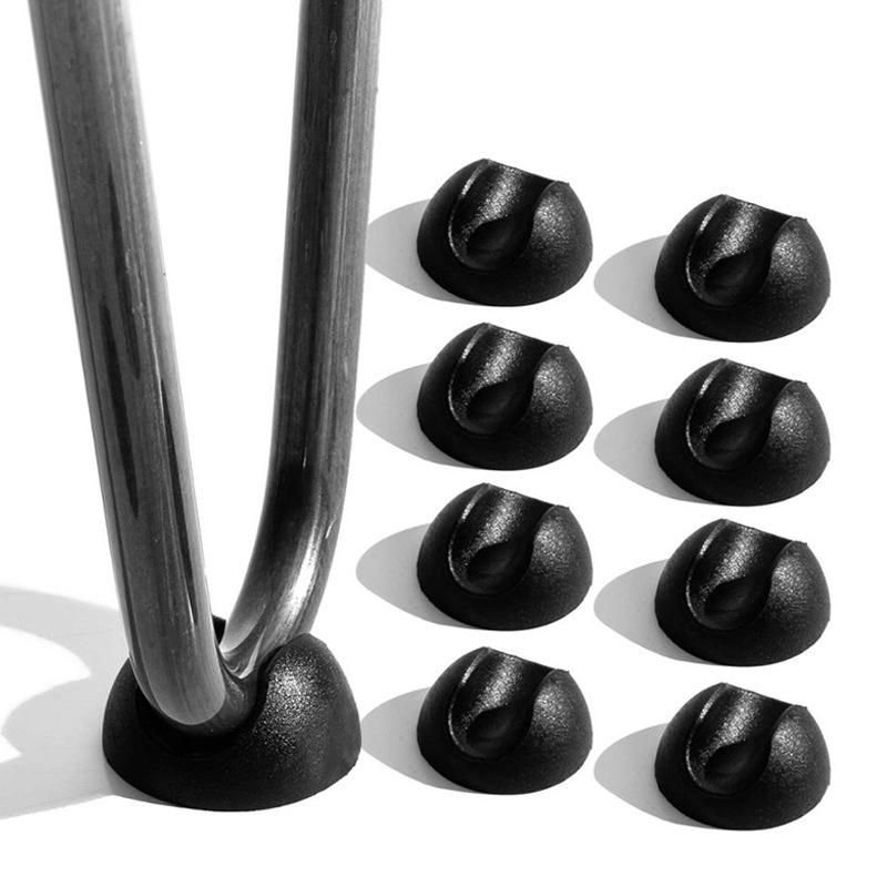 10Pcs Chair Foot Protector Furniture Rubber Feet Skate Hairpin Protector Feet For Table For Chairs Barrettes Legs Mattress