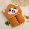 New Spring and Autumn Baby Newborn Swaddling Baby Wrapping Towel Cute Cartoon Cuddle Coral Velvet Hooded Bath Towel