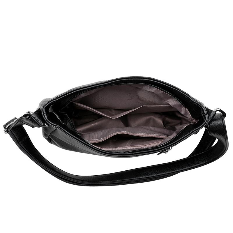 Damentasche mittleren Alters Weiche Leder Schultertasche Umhängetasche Muttertasche